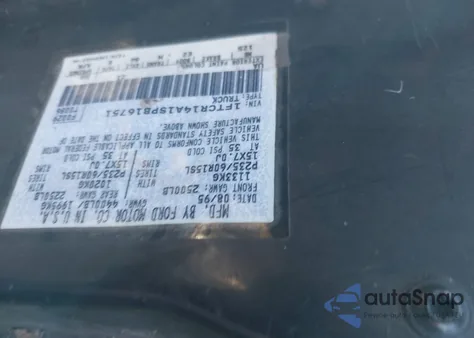 1995 Ford Ranger Super Cab from USA, damaged, VIN 1FTCR14A1SPB16751